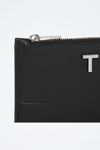 Porte-cartes en cuir - Noir