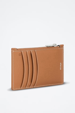Porte-cartes en cuir - Marron