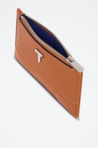 Porte-cartes en cuir - Marron
