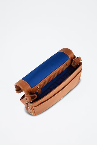 Bandolera de piel - Marrón