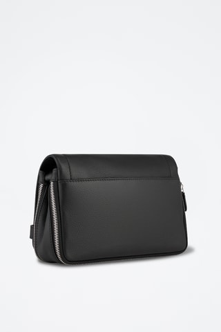 Bandolera de piel - Negro