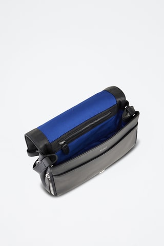 Bandolera de piel - Negro