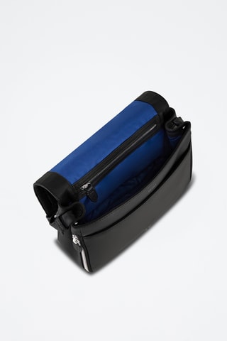 Bandolera de piel - Negro