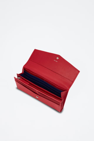 Cartera de piel - Rojo