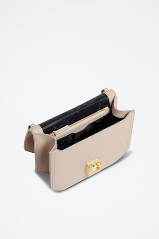 Bandolera de piel - Beige