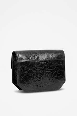 Bandolera de piel - Negro