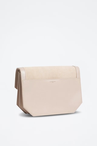 Bandolera de piel - Beige