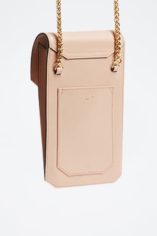 Bolso de mano de piel - Beige