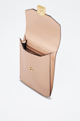 Bolso de mano de piel - Beige