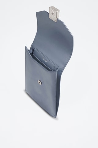 Bandolera de piel - Azul