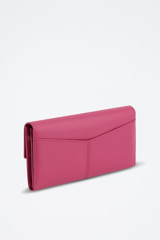 Cartera de piel - Fucsia