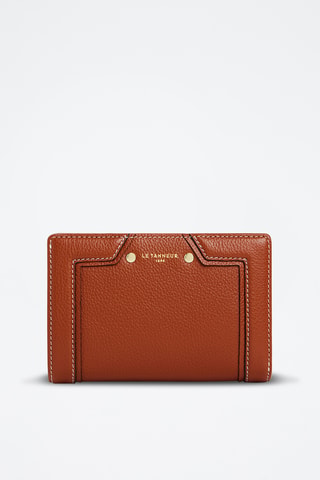 Cartera de piel - Marrón