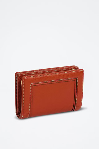 Cartera de piel - Marrón