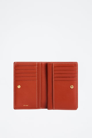 Cartera de piel - Marrón