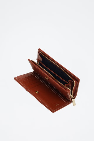 Cartera de piel - Marrón