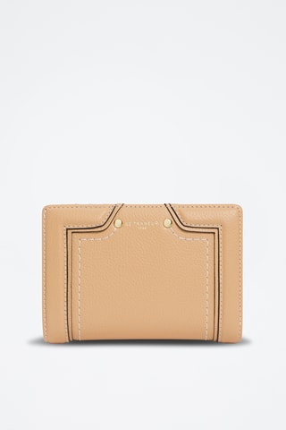 Cartera de piel - Beige