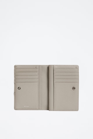 Cartera de piel - Gris