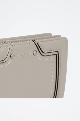 Cartera de piel - Gris