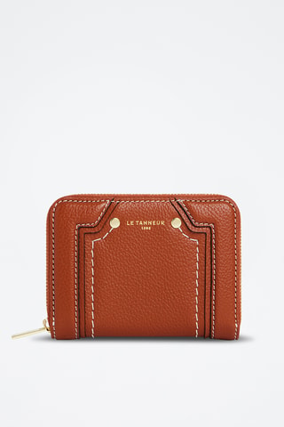 Porte-cartes en cuir - Marron