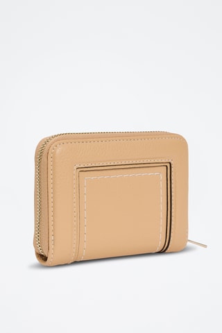 Porte-cartes en cuir - Beige