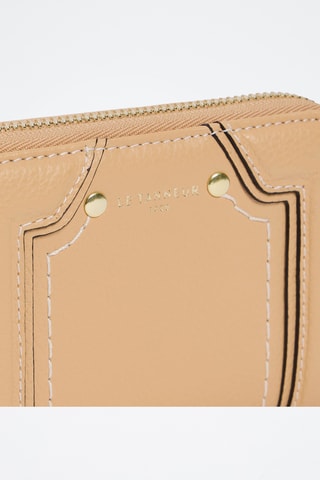 Porte-cartes en cuir - Beige