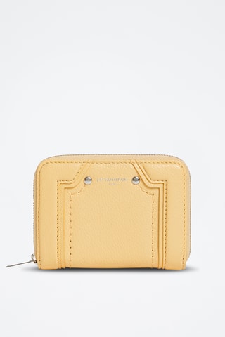 Porte-cartes en cuir - Jaune