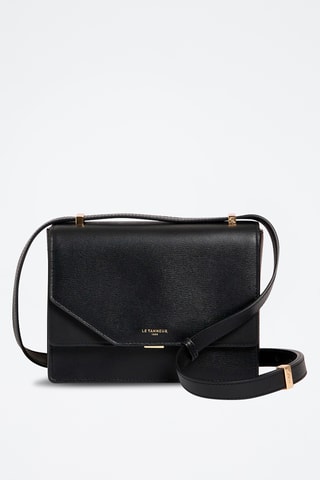 Bandolera de piel - Negro