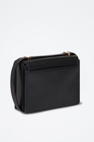 Bandolera de piel - Negro