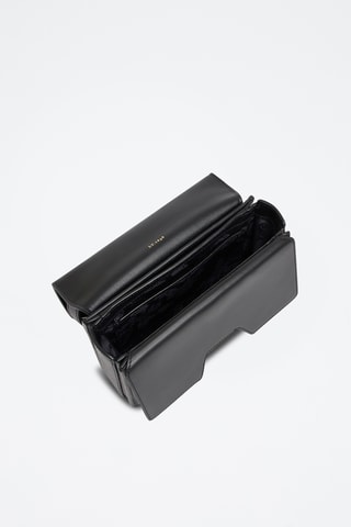 Bandolera de piel - Negro