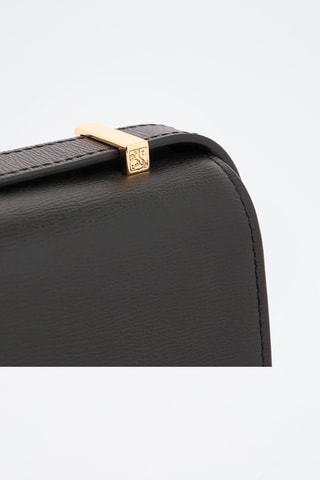 Bandolera de piel - Negro