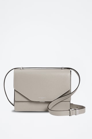 Bandolera de piel - Gris