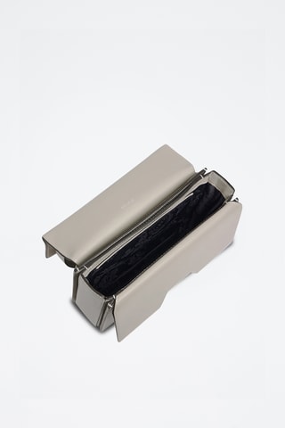 Bandolera de piel - Gris