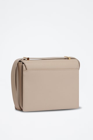 Bandolera de piel - Beige