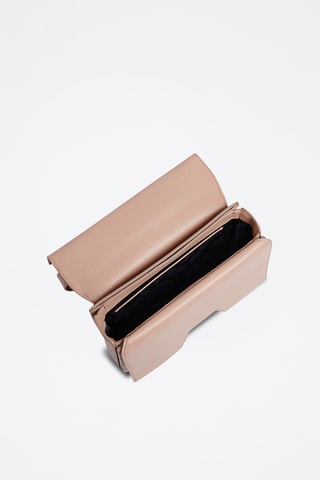 Bandolera de piel - Beige