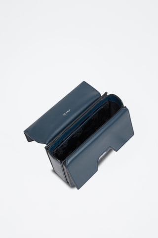 Bandolera de piel - Azul
