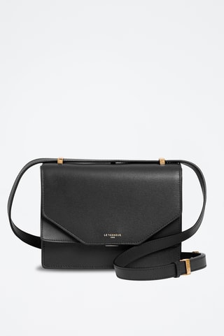 Bandolera de piel - Negro