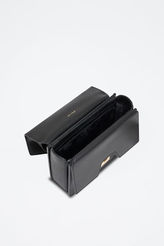 Bandolera de piel - Negro