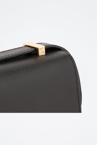 Bandolera de piel - Negro