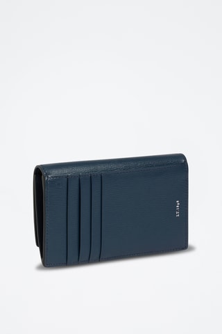 Porte-cartes en cuir - Bleu marine