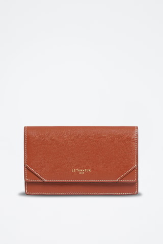 Porte-cartes en cuir - Marron
