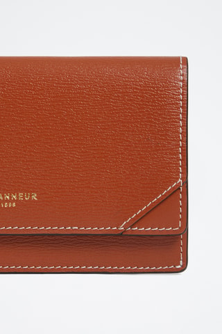 Porte-cartes en cuir - Marron