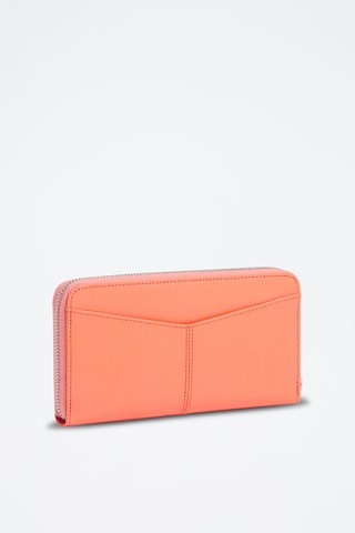 Cartera de piel - Naranja