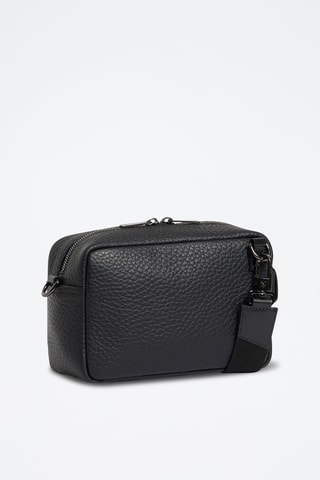 Bandolera de piel - Negro