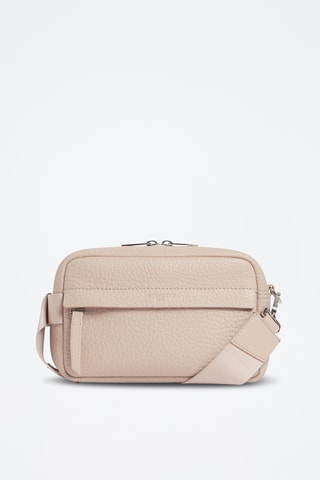 Bandolera de piel - Beige