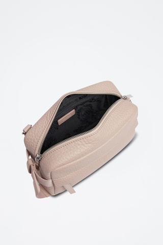 Bandolera de piel - Beige