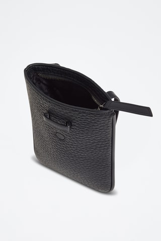 Porte téléphone en cuir - Noir