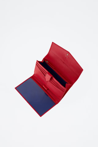 Cartera de piel - Rojo