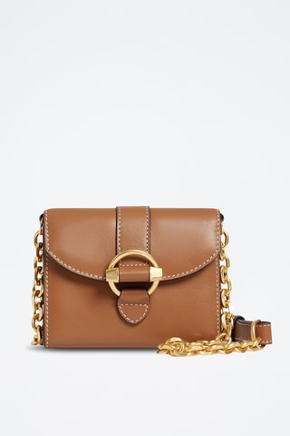 Cartera de piel - Marrón