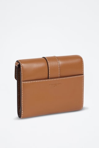 Cartera de piel - Marrón