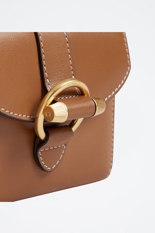 Cartera de piel - Marrón